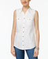 Style & Co Sleeveless Denim Shirt